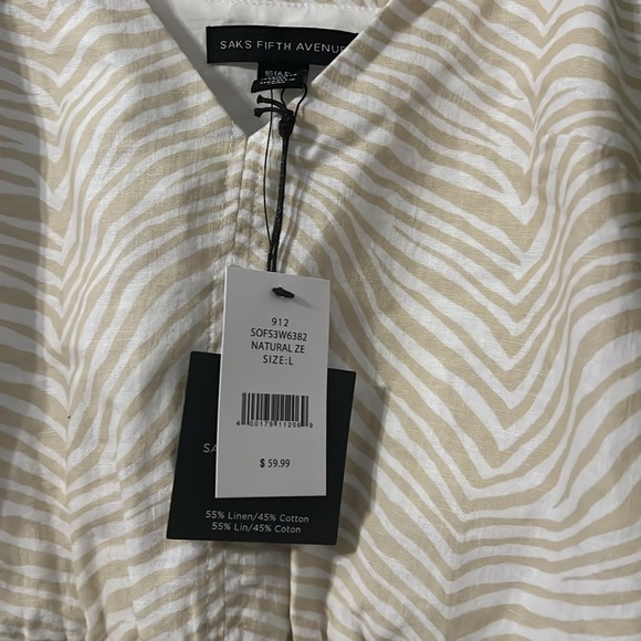 Saks Fifth Avenue Linen/Cotton Dress - Picture 5 of 5